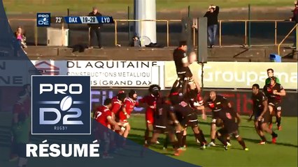 PROD2 - Résumé Dax-Lyon : 26-33 - J12 - Saison 2015/2016