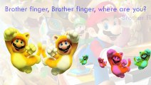 Super Mario Finger Family Song Daddy Finger Nursery Rhymes Green Yellow Version Full anima