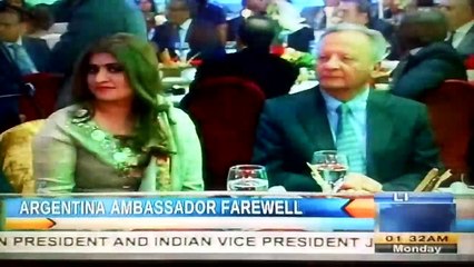 Argentina Ambassador Farewell at Serena Islamabad Report for PTV World by Raza Khan