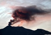 Mount Etna Sends Column of Ash High Above Sicily