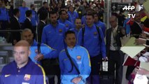 Foot: Barcelone arrive au Japon pour la coupe du monde des clubs