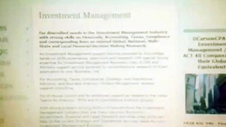 DCarsonCPA on Asset Management / Investment Management lines