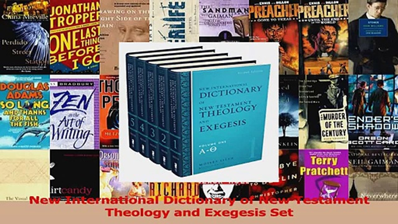 PDF Download  New International Dictionary of New Testament Theology and Exegesis Set Read Full Ebook