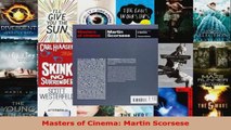 Read  Masters of Cinema Martin Scorsese Ebook Free