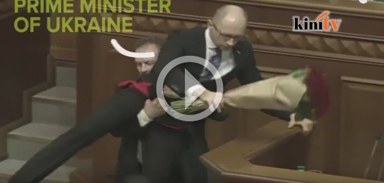 Parlimen Kecuh: PM Ukraine diangkat ketika berucap