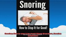 Snoring How to stop it for good Sleep Disorders Snoring Solutions