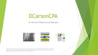 DCarsonCPA Project Management and Business Analysis Lines