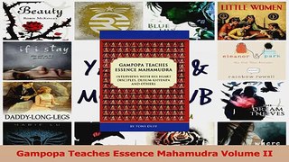 PDF Download  Gampopa Teaches Essence Mahamudra Volume II PDF Online