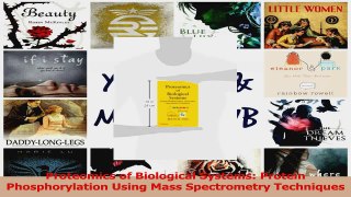 Proteomics of Biological Systems Protein Phosphorylation Using Mass Spectrometry PDF