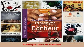 PDF Download  Plaidoyer pour le Bonheur Read Full Ebook