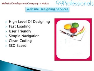 Website Development Company in Noida for Reliable Services by 99Professionals