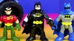 Imaginext The Batmobile & Villians With Batman Robin Joker Two Face Riddler Fisher Price