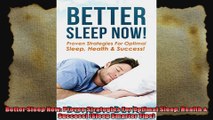 Better Sleep Now Proven Strategies For Optimal Sleep Health  Success Sleep Smarter