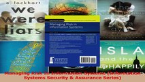 Read  Managing Risk In Information Systems Information Systems Security  Assurance Series Ebook Free