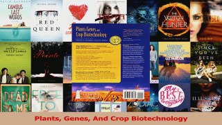 Read  Plants Genes And Crop Biotechnology Ebook Free