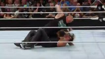 Brock Lesnar confronts The Undertaker Raw 2015