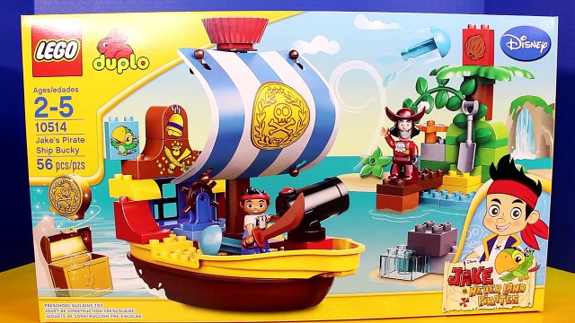 Disney Lego Duplo Jake And The Never Land Pirates Jakes Pirate Ship Bucky Stop Motion