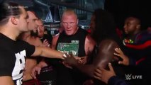 The brawl between Brock Lesnar and The Undertaker spills backstage 2015