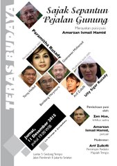 Sajak Sepantun Pejalan Gunung. Merayakan Puisi-puisi Amarzan Ismail Hamid