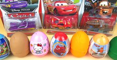 Disney Pixar Cars Mcqueen Ramone Mater Unboxing Toys Surprise Eggs Play Doh Spider-Man Hello Kitty