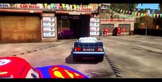 Disney Pixar Cars Lightning McQueen & DINOCO having fun with a Custom Cars Macuin! (Flash Mcqueen)