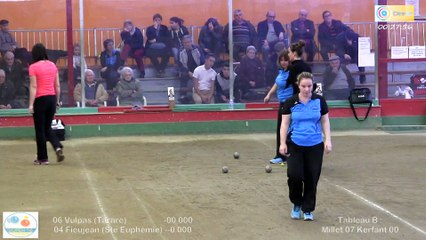 Mène 7, Finale du Super 16 féminin, Vulpas contre Fieujean, Sport Boules, Tarare 2015