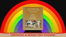 Verse Saints Lives Written in the French of England MEDIEVAL  RENAIS TEXT STUDIES PDF