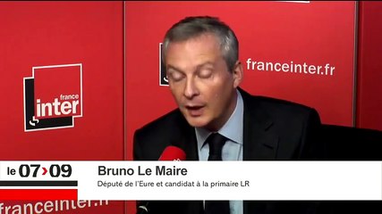 Bruno Le Maire : "Être aussi durs que le FN fera de notre parti une secte"