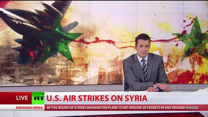 OBAMA BOMBS BAD GUYS with us military airstrike in Syria