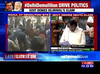 Railway Minister Speaks On Demolition Drive