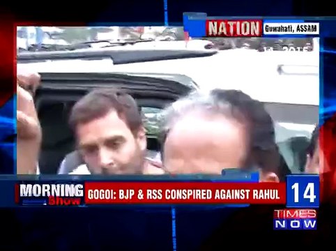 Assam CM Alleges BJP & RSS To Conspired Against Rahul Gandhi