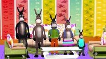 Finger Family Donkey Animal Rhymes | 110 Minutes Nursery Rhymes Compilation | Kids Cartoon