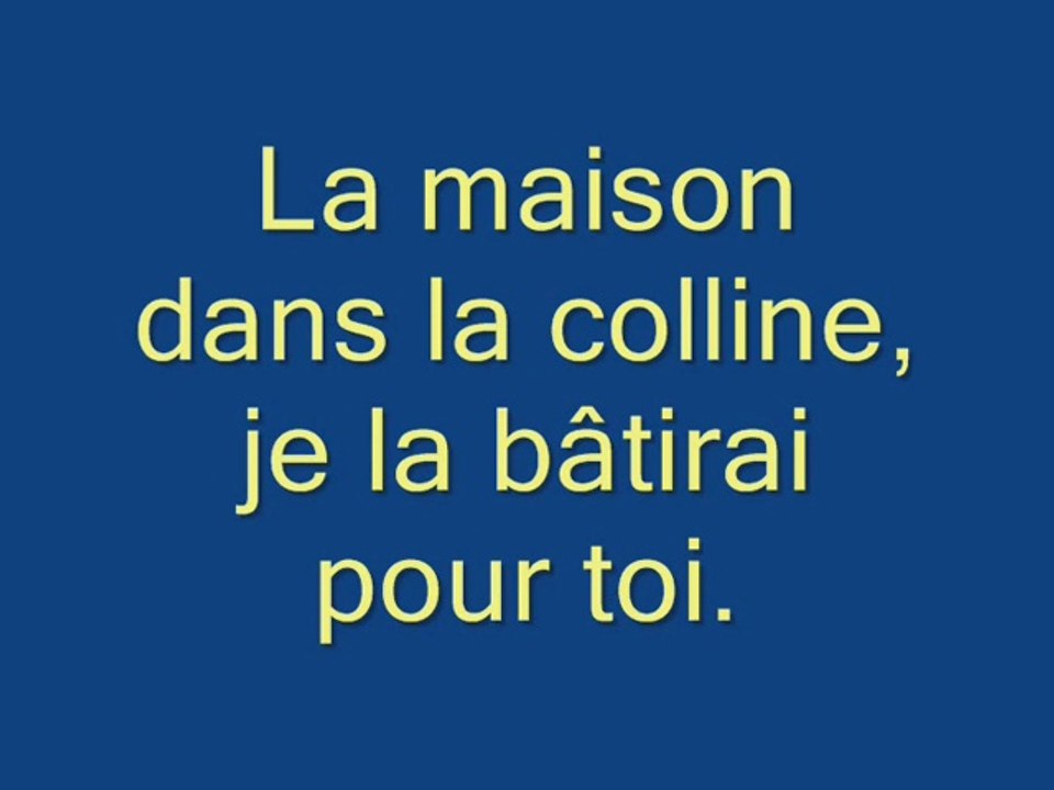 Chanson LA MAISON D' IRLANDE