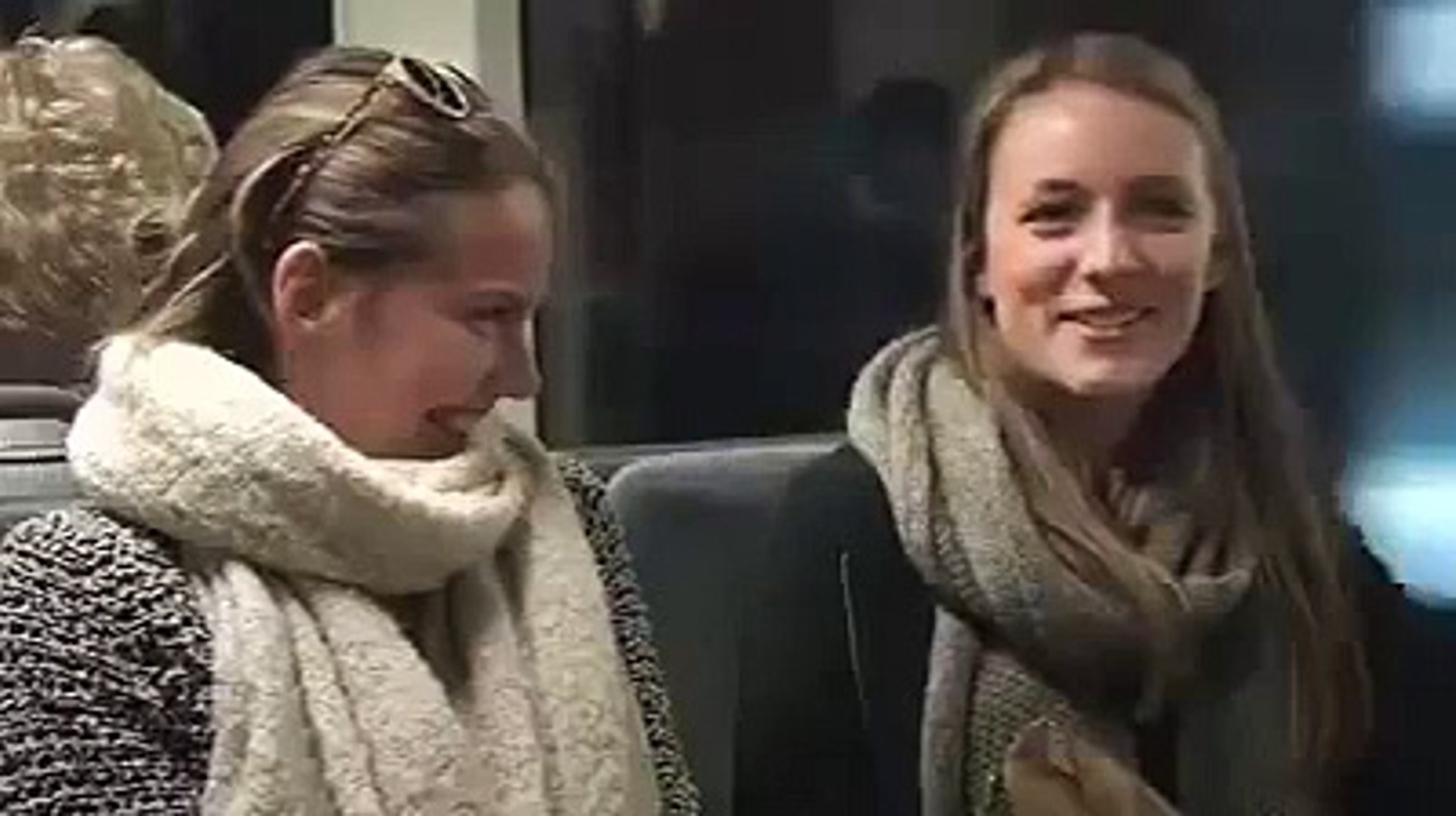 ⁣Laugh in metro, everyone laughs - experiment
