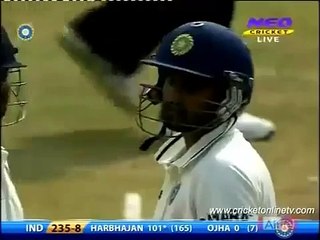 BHAJJI IMITATING SACHIN