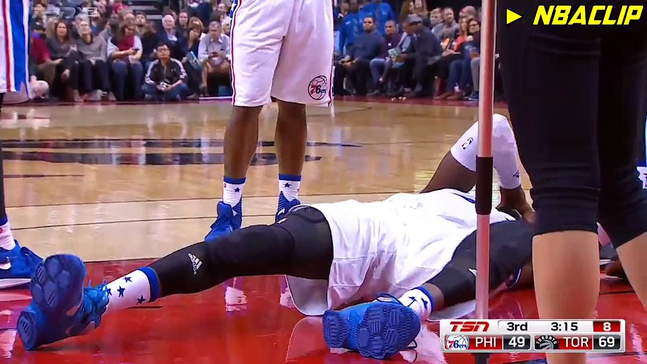Kyle Lowry Knocks Out Nerlens Noel