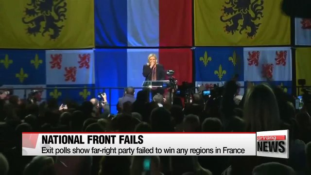Far-right National Front fails to win any regions in French local elections
