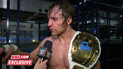 New Intercontinental Champion Dean Ambrose pays homage to past champs- Dec. 13, 2015