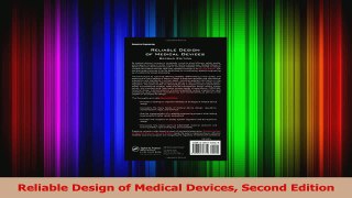 PDF Download  Reliable Design of Medical Devices Second Edition Read Full Ebook