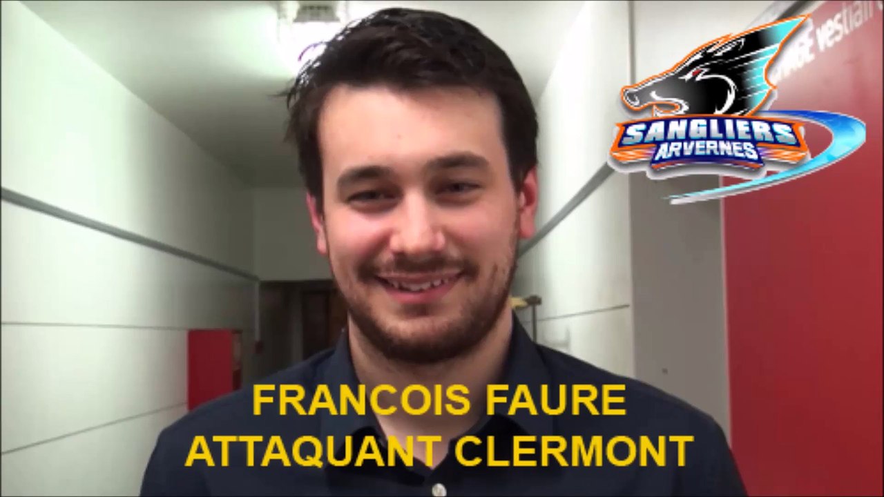HH 2015-12-05 Hockey D2 - Interview François Faure Attaquant des Sangliers Arvernes Clermont-Ferrand - Clermont _VS_Rouen (CHAR)