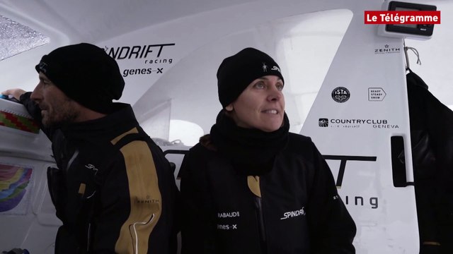 Trophée Jules Verne. Spindrift : entrée dans le Pacifique