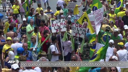 Rio: mobilisation pour la destitution de Dilma Rousseff