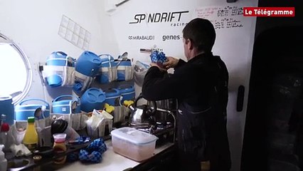 Trophée Jules Verne. Spindrift : la nourriture à bord
