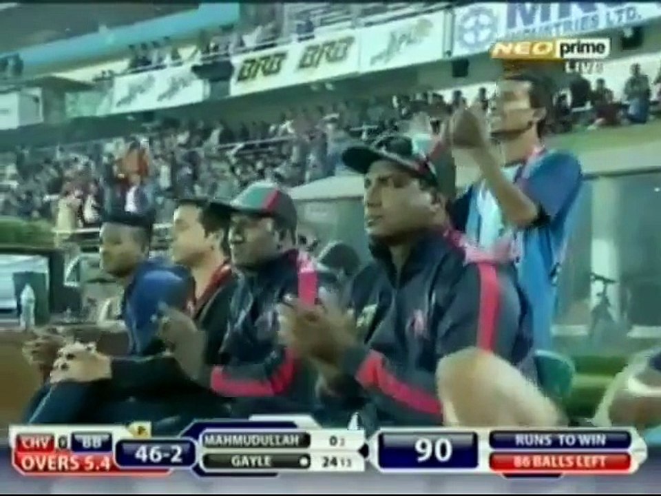 Chris Gayle 92 runs just 47 balls in BPL 2015