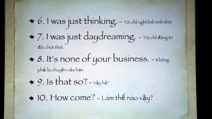 50 câu tiếng anh thông dụng hàng ngày