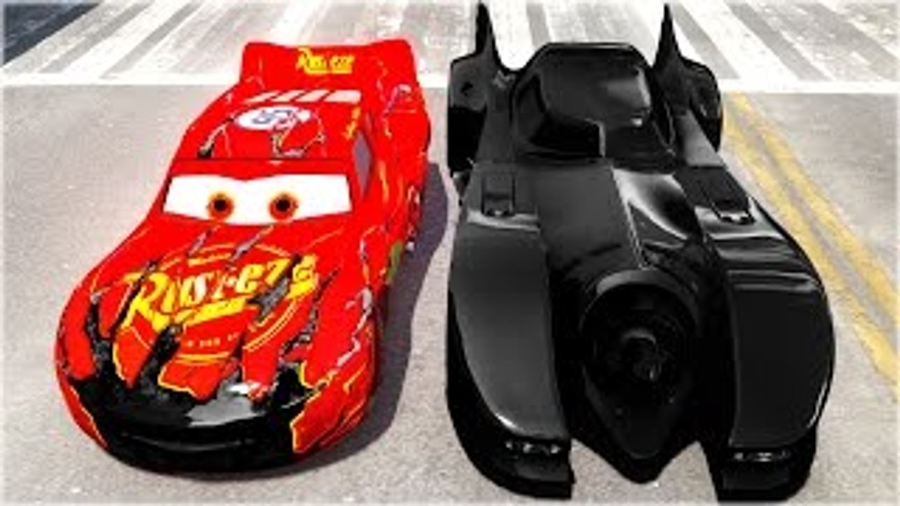 Ultimate Zombie Mcqueen Cars ft Robin & Batman BatMobile (Disney Pixar Cars Arabalar Rayo