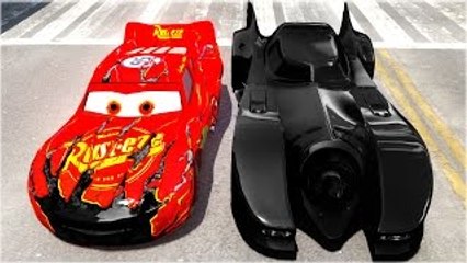 Ultimate Zombie Mcqueen Cars ft Robin & Batman BatMobile (Disney Pixar Cars Arabalar Rayo