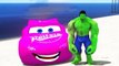 HULK meets a Custom Disney Pixar Cars Lightning McQueen in Pink Color!! Marvel Avengers Fu