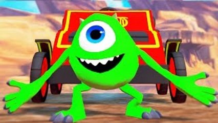 MONSTER INC., Frozen Elsa The Snow Queen & Toy Story Woody! with ♫Nursery Rhymes♫ Finger F