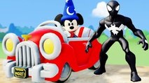 Mickey Mouses Car, Donald Duck, Black Spiderman Marvel Superhero & Nursery Rhymes Songs f